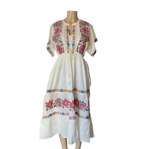 gold embroidered dress dress-091993  Liymc